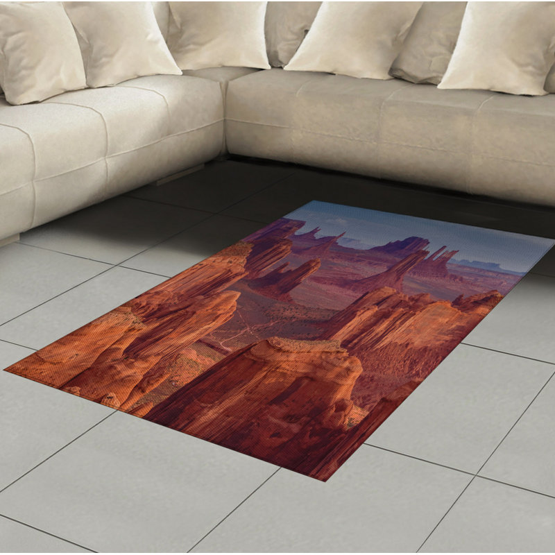 Canyon Brown Area Rug, Rectangle 4' x 5'8"