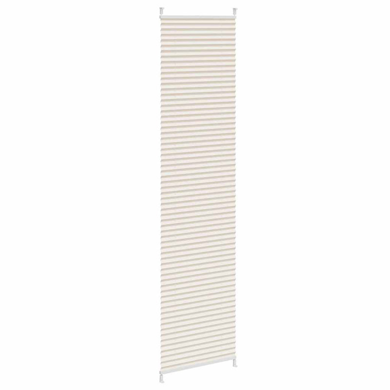 Room Darkening Pleated Blind, Cream, 40cm W x 200cm L