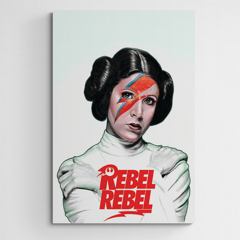Rebel Rebel - Wrapped Canvas Print, 31cm H x 21cm W x 4cm D
