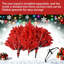 Arbre de Noël artistique rouge vif - point focal accrocheur pour la décoration des Fêtes-1997021701