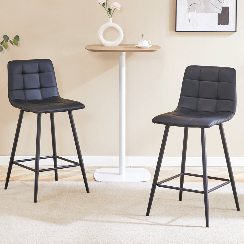 Tabouret de bar confortable et ergonomique en cuir polyuréthane polyvalent pour les bars et les salons