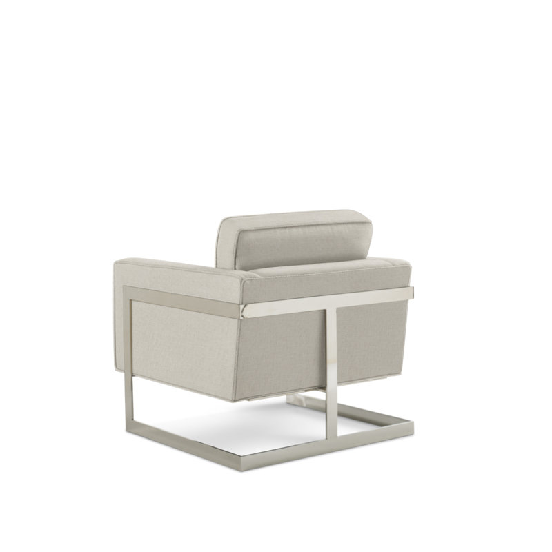 Milano Chair, French Gray Polyester