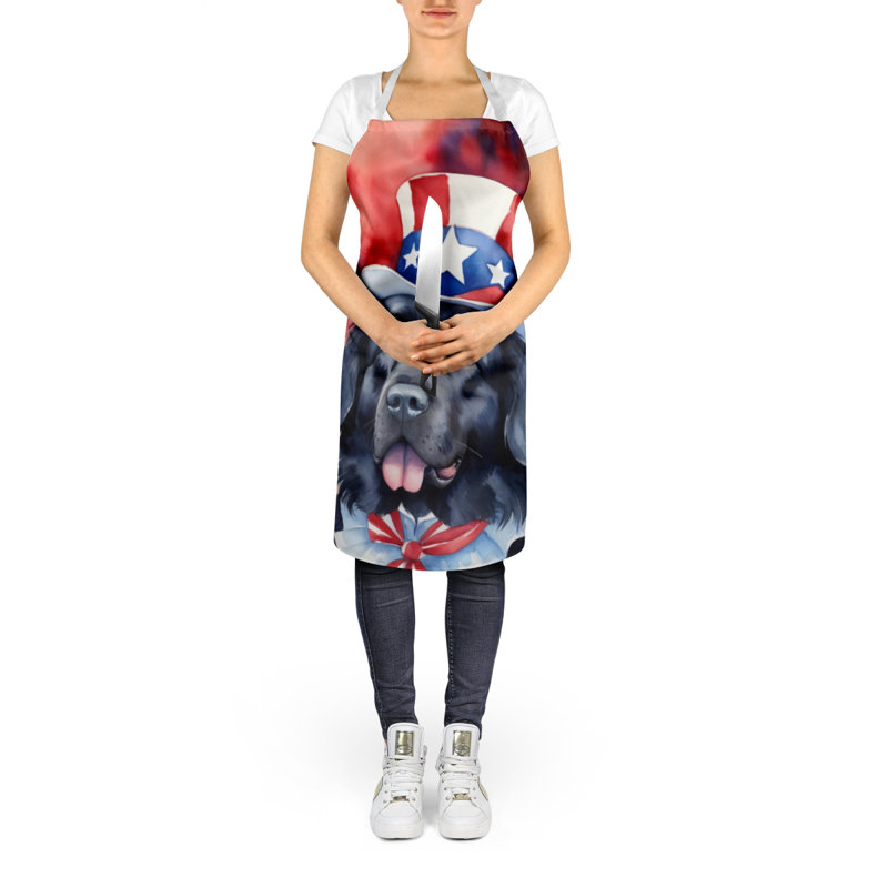 Patriotic American Apron, Black Newfoundland