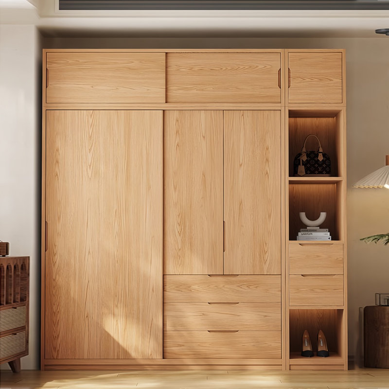 Armoire classique rétro, H 98,43 po x l 94,49 po x P 23,62 po