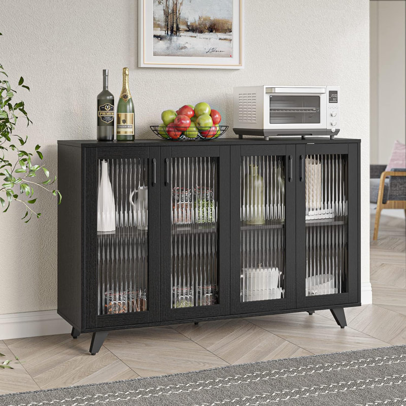 Kerens 49.2'' Sideboard, Black
