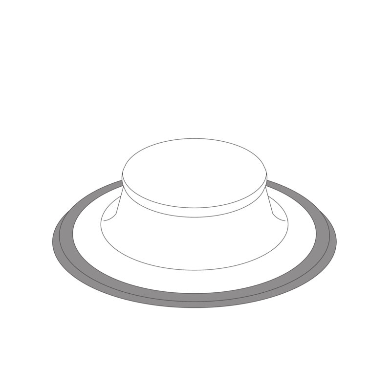 4.75" Basket Strainer, Black Stainless Steel
