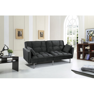 Mackayla 75.6 " Upholstered Convertible Sofa