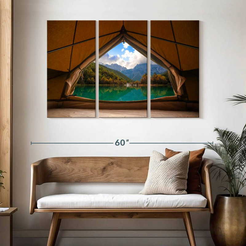 Senne Lakeside Tent View, 32" H x 50" W