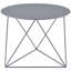 Table de bout avec cadre rond 23 po Salas - Conception géométrique unique avec base en métal thermolaqué durable pour la maison-982351616