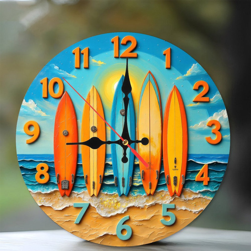 Horloge murale plage