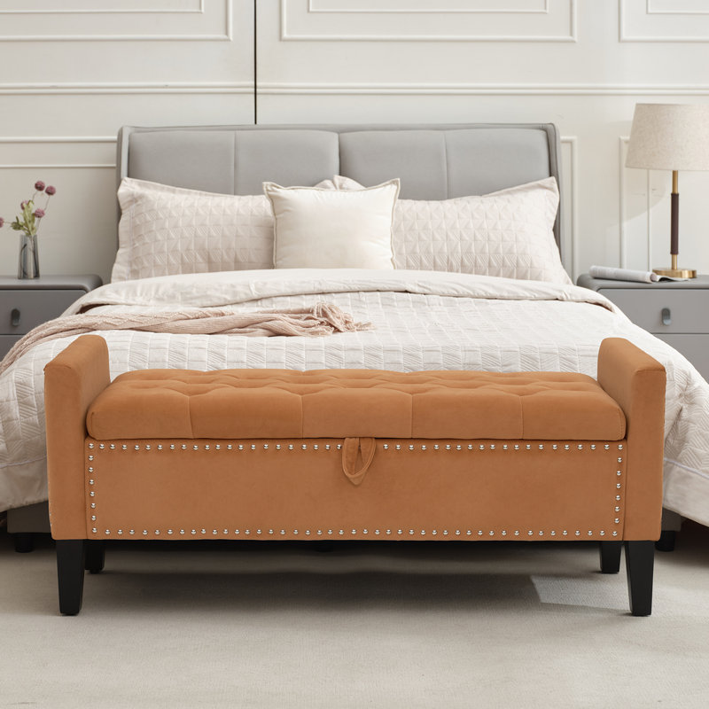 Repose-pieds Jeani 45 po Jeani, Orange