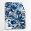 Aquarelle florale, art mural bleu en métal 62-188645290