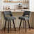 Silver Footrest - Charcoal Grey