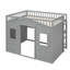 Lit mezzanine double pleine grandeur avec échelle-1171508778