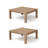 Square Outdoor Side Table , 27.4" In. W 13" In.h, Teak(Set Of 2)-1509203779
