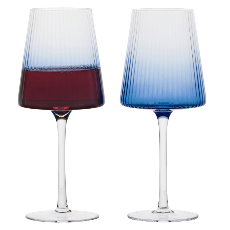 Empire 15,25 oz Ensemble de verres à vin, Bleu