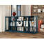 Buffet 100% bois massif 65 po avec portes en verre transparent et tablettes réglables-2078533423