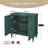  Gurbachan 31" Mid-Century Buffet with Adjustable Shelves and Removable Tall Wine Glass Rack-1062016666