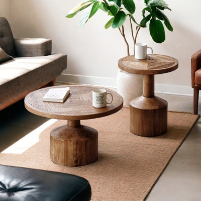 Old Elm Parquet Coffee Table