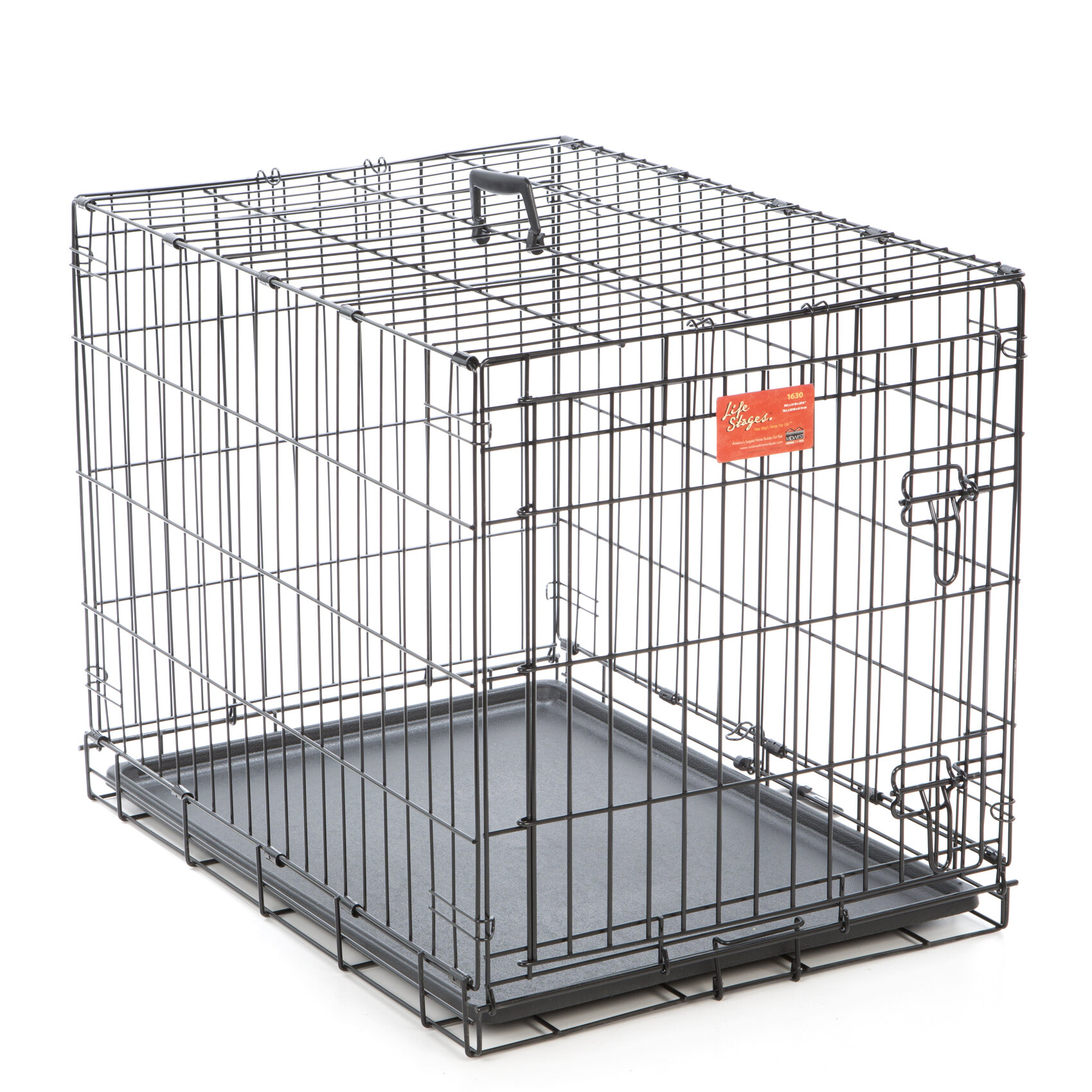 MidWest Homes For Pets Life Stage Single Door Dog Crate Reviews Wayfair   Midwest Homes For Pets Life Stage Single Door Dog Crate 