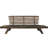 Outdoor Wooden Daybed With Cushioning - Stylish And Practical, Brown + Gray Adjustable Water-, Brown/Gray