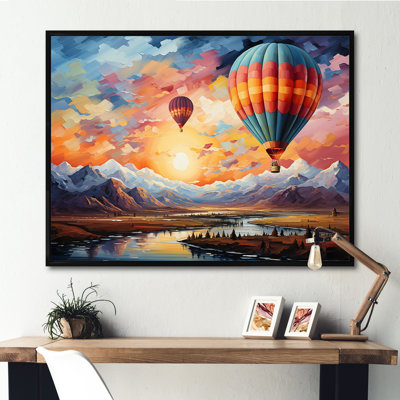 «Expressionist Balloon Flight I» sur toile