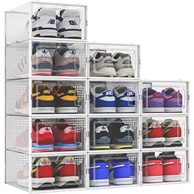 12 Pair Stackable Shoe Storage Box