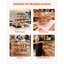 Bakery Display Case, 4-Tier Commercial Countertop Pastry Display Case, Clear Acrylic Bread Box for Kitchen, Party Cake Cabinet with Magnetic Rear Door for Cookie Dessert Donut, 22.4"x17.3"x15.9"