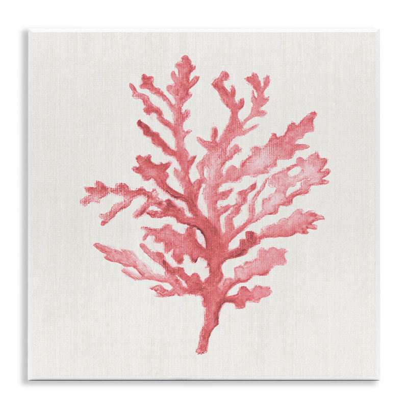 Plaque murale Rosy Pink Coral Branch, design par Janet Tava
