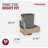 Rev-A-Shelf Single Pullout Trash Can with Soft-Close and Soft-Open -130551260