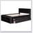 Bed With Side Bookcase, Drawers-1598675088