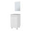 Armoire de salle de bain blanche avec 2 portes-117825048