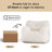 Compression Medium Teddy Fabric Bean Bag Chair-1686261973