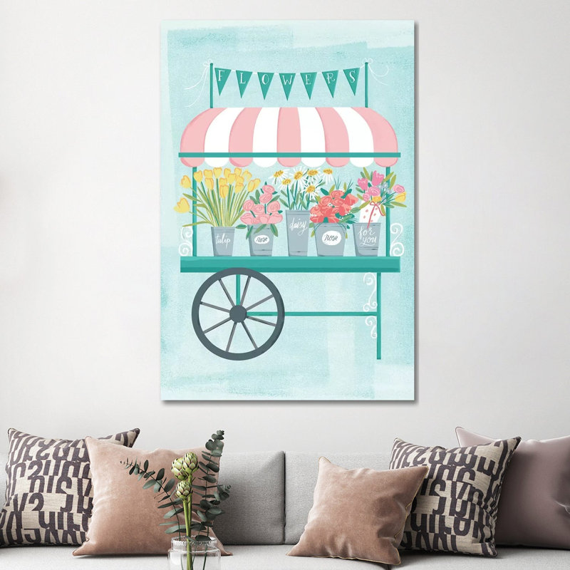 Flower Market III by Amanda Mcgee - Wrapped Canvas Print, 152.5 cm H x 101.5 cm W