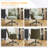 28.3” W Chenille Dovetail Swivel Office Chair With Wheels-917743213
