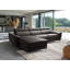 Milton Keynes Italian Leather Electric Reclining Corner Sofa with Adjustable Headrests and Adjustable Armrests-1488981499-1488980999