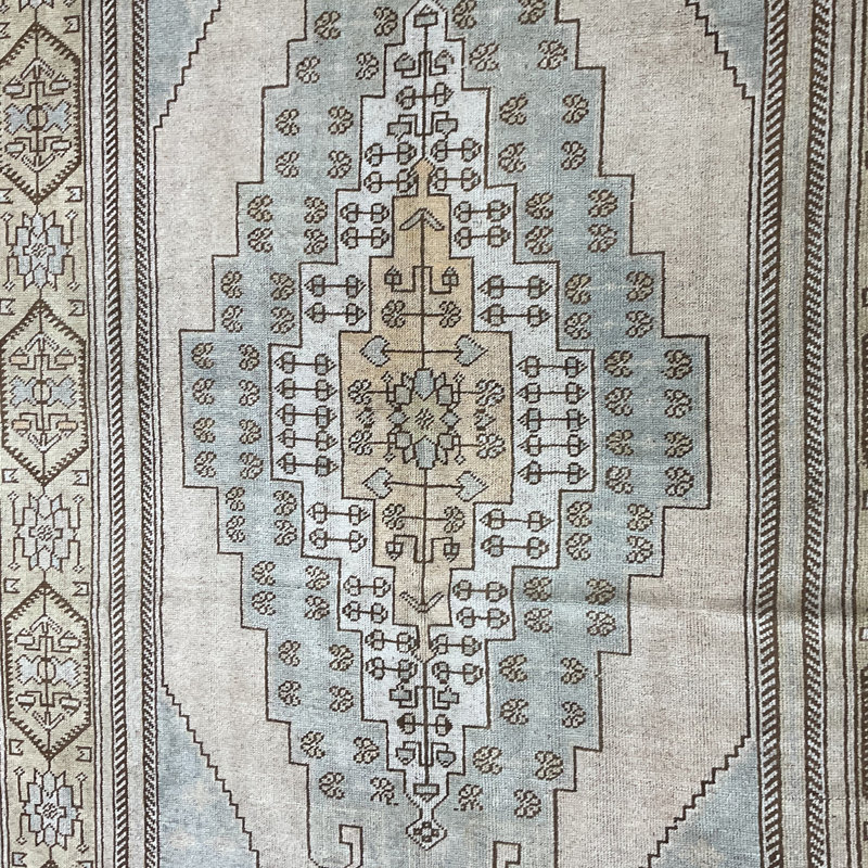 Tapis turc en laine Oushak fabriqué à la main Herat