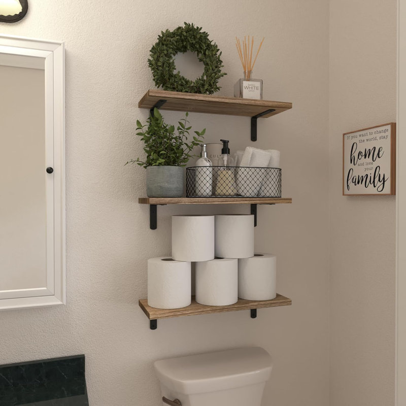 Ensemble de 6 tablettes en bois
