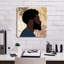  «Force et confiance 1» par Alonzo Saunders, art mural sur toile, 18 po x 18 po