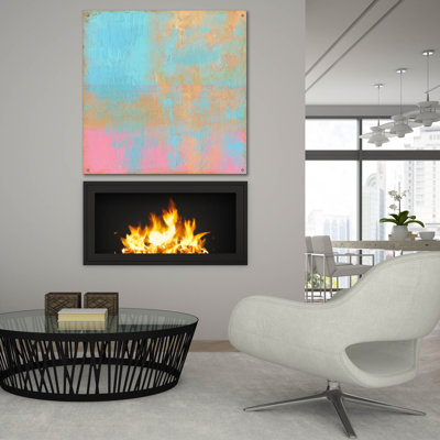  'Day Glow Pastel 2' by Carol Young Acrylic Glass Wall Art, 36" x 36"