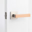 Poignée de porte Summit en nickel satiné / salle de bain / garde-robe moderne (intimité / passage) Summit-95382582-71089169-71089170