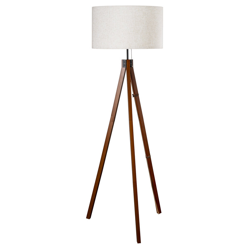 Tripod Floor Lamp, Mid Century Standing Lamp, Modern Design Studying Light For Living Room, Bedroom, Study Room And Office E26 Base