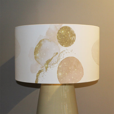 25cm H Canvas Drum Pendant Shade ( Clip On )