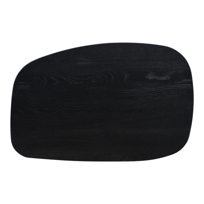 Godenza Solid Wood Coffee Table, Black, 14.75" H x 42" L x 27.5" W