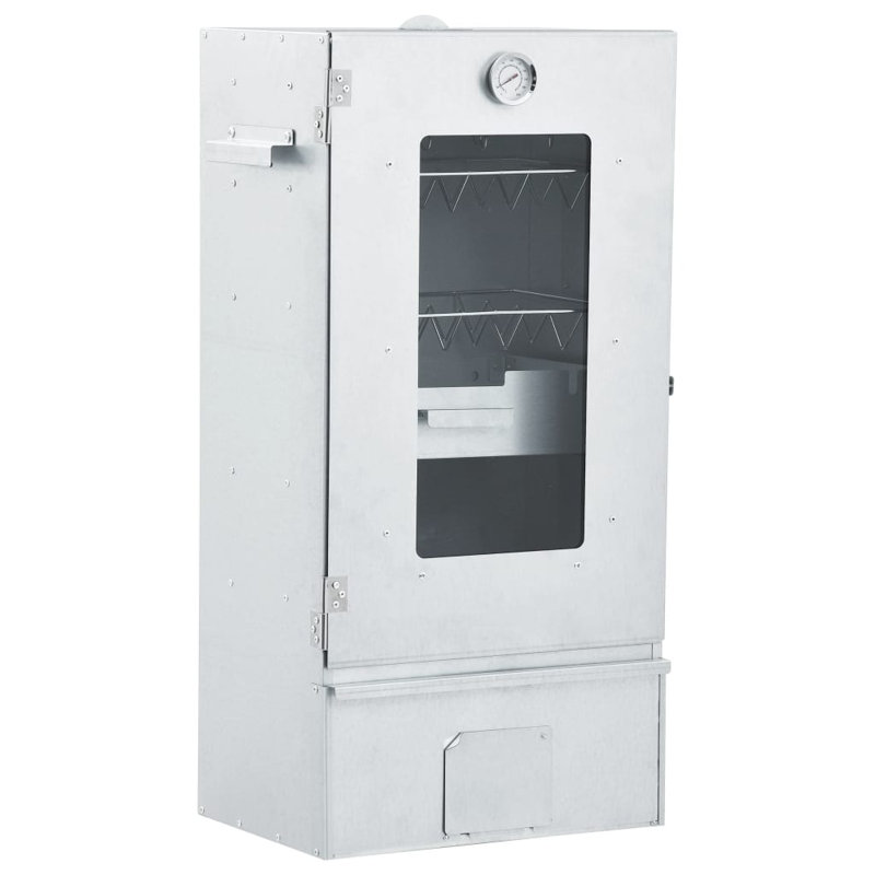 East Urban Home Galvanzed Steel Free Standing Wood Chips Pizza Oven, 17.5" x 11.4" x 32.7"