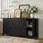 Sideboard Cabinet With Adjustable Shelves And 4 Doors-221266952