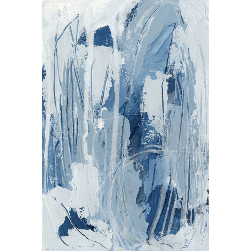 Blue Falls I by June Erica Vess - Wrapped Canvas Painting, 30cm H x 20cm W