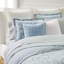 Ensemble de couette pour lit double / grand Heather Blue-116472067-116472066
