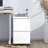 Palvinder Antique White Metal File Storage Cabinet - 2 Drawers Lockable Fits Legal/Letter/A4 Office Solution Drawer Lock Included Modern Style-121505482
