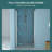 Fold Frameless Shower Door With Tempered Glass, 1/4" (6 Mm)-118574954